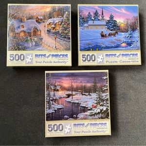 🧩 Set of 3 Bit and Pieces Puzzles
Nice Variety
500 pieces